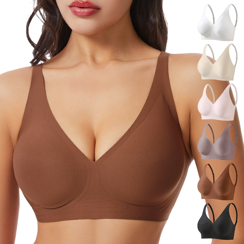 Wirefree Bra Comfort - Женский бесшовный бюстгальтер с глубоким V-образным