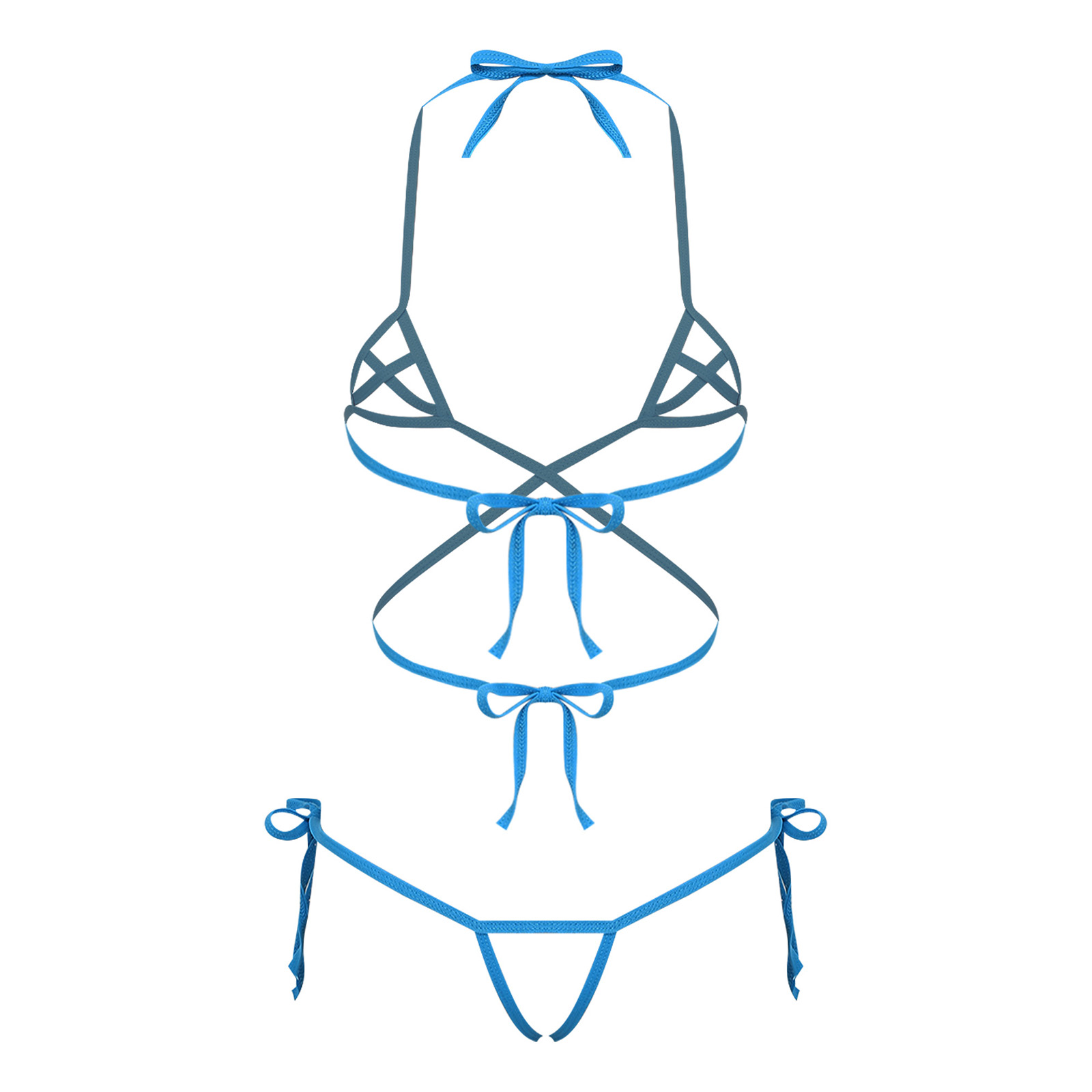 Sheer Bra Lace - Женское нижнее белье: прозрачный комплект бикини