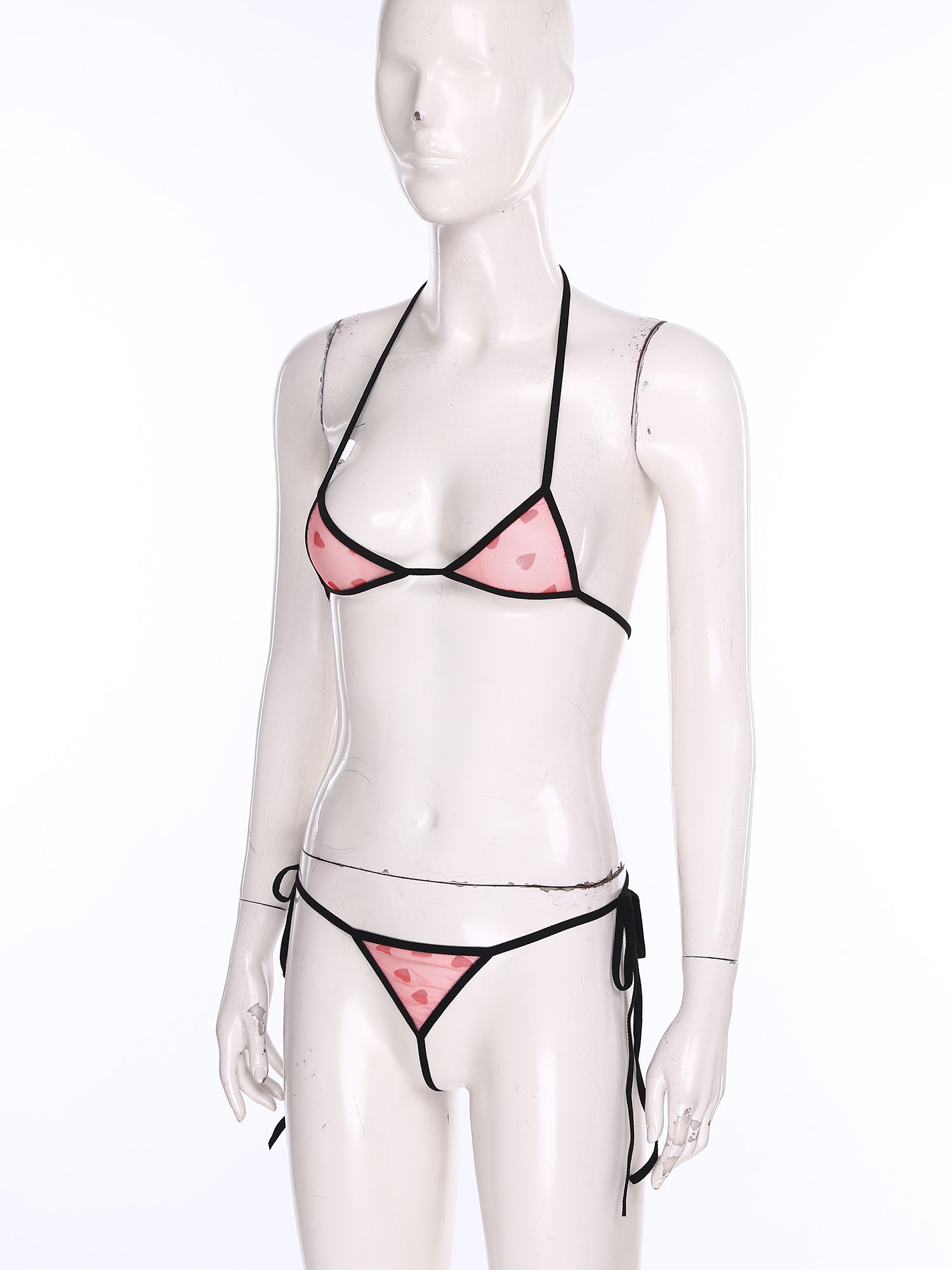 Женское микро-мини-бикини, ком – обзор и цена Sheer Bra Lace