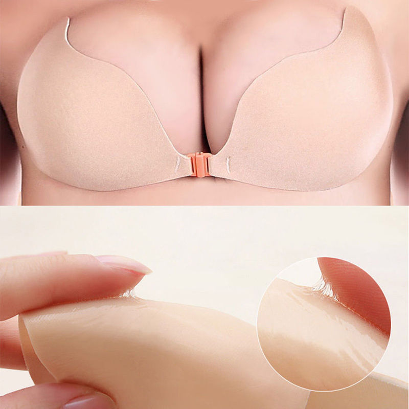 Женский клейкий бюстгальтер с  – обзор и цена Backless Bra Sticky